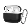 Tech-Protect AirPods Pro 3 szilikon tok, karabinerrel, fekete