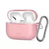 Tech-Protect AirPods Pro 3 szilikon tok, karabinerrel, rózsaszín