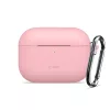 Tech-Protect AirPods Pro 3 szilikon tok, karabinerrel, rózsaszín