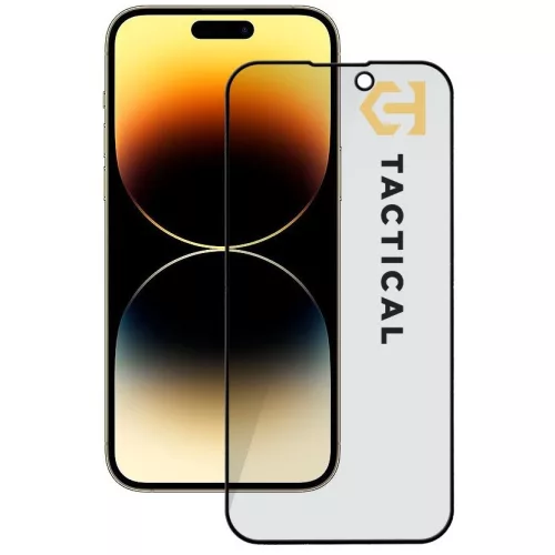 Tactical Glass Shield Privacy Stealth 5D Apple iPhone 14 Pro betekintésgátló kijelzővédő üvegfólia, fekete