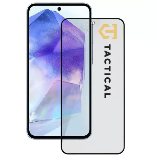 Tactical Glass Shield Privacy Stealth 5D Samsung Galaxy A55 betekintésgátló kijelzővédő üvegfólia, fekete