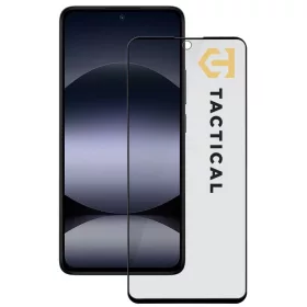   Tactical Glass Shield Privacy Stealth 5D Xiaomi Redmi Note 14 4G / 5G / Poco X7 Pro 5G betekintésgátló kijelzővédő üvegfólia, fekete