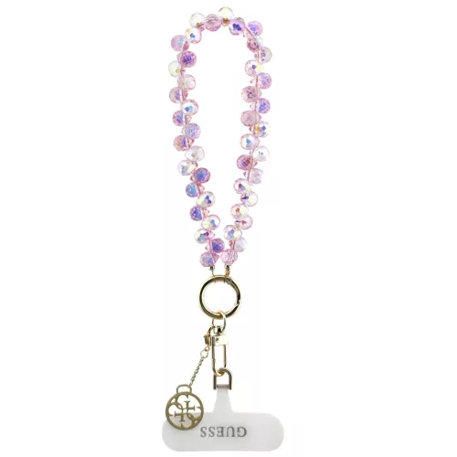 Guess Universal Wrist Strap Crystals 4G Charm csukló pánt, rózsaszín