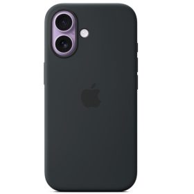 Apple iPhone 17 gyári szilikon tok, MagSafe, fekete