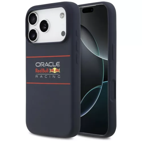 Red Bull Silicone Horizontal Centered Logo Apple iPhone 17 Pro MagSafe szilikon tok, tengerészkék