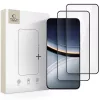 Tech-Protect Glass Fit+ Poco F7 kijelzővédő üvegfólia, fekete (2db)