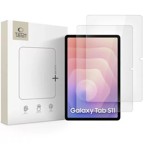 Tech-Protect Glass Fit+ Samsung Galaxy Tab S11 tempered glass kijelzővédő fólia, átlátszó