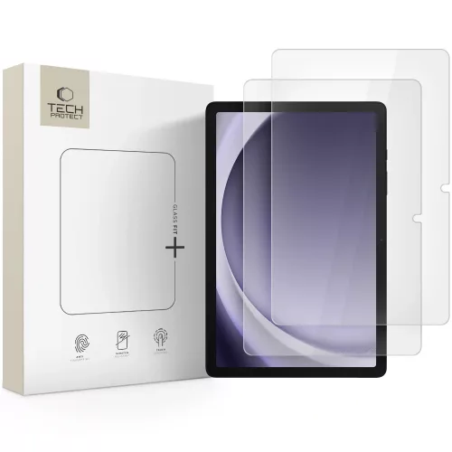 Tech-Protect Glass Fit+ Samsung Galaxy Tab A9+ / Tab A11+ tempered glass kijelzővédő fólia, átlátszó (2db)