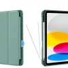 Tech-Protect Sc Pen Apple iPad 11 2025 / iPad 10.9 2022 oldalra nyíló, kitámasztható mappa tok ceruza tartóval, zöld