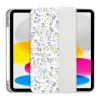 Tech-Protect Sc Pen Apple iPad 11 2025 / iPad 10.9 2022 oldalra nyíló, kitámasztható mappa tok ceruza tartóval, virág minta