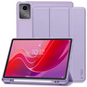   Tech-Protect Sc Pen Lenovo Tab M11 oldalra nyíló, kitámasztható mappa tok ceruza tartóval, lila