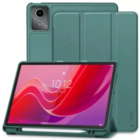  Tech-Protect Sc Pen Lenovo Tab M11 oldalra nyíló, kitámasztható mappa tok ceruza tartóval, zöld