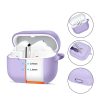 Tech-Protect Samsung Galaxy Buds 3 / 3 FE / 3 Pro szilikon tok, karabinerrel, lila