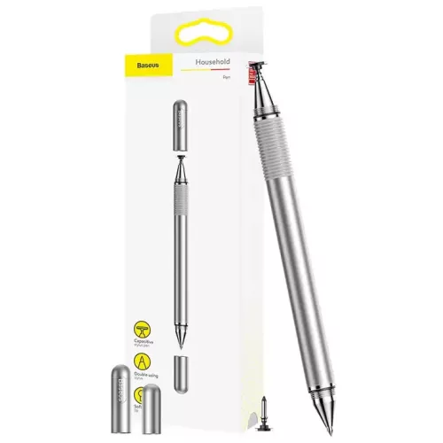Baseus Golden Cudgel 2 az 1-ben érintőceruza, ezüst