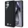 BMW Leather Carbon Samsung Galaxy S25 Ultra bőr MagSafe hátlap tok, fekete