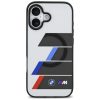 BMW M IML Metal Buttons Tricolor Lines Apple iPhone 17 MagSafe hátlap tok, antracit szürke
