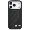 BMW M Carbon Line & Logo Apple iPhone 17 Pro Max MagSafe hátlap tok, fekete-piros
