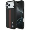 BMW M Perforated Stripe Logo Apple iPhone 17 Pro Max MagSafe hátlap tok, fekete-piros