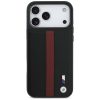 BMW M Perforated Stripe Logo Apple iPhone 17 Pro MagSafe hátlap tok, fekete-piros