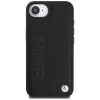 BMW Leather Hot Stamp Apple iPhone 17e / iPhone 16e MagSafe bőr hátlap tok, fekete