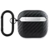 BMW Carbon Double Metal Logo AirPods 4 tok karabinerrel, fekete