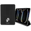 Karl Lagerfeld Saffiano Magnetic Karl &Choupette Apple iPad Pro 13 2024 / 2025 kihajtható tok, Mágneses, fekete