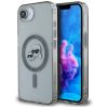 Karl Lagerfeld IML Metal Karl & Choupette Heads iPhone 17e / iPhone 16e hátlap tok, MagSafe, fekete