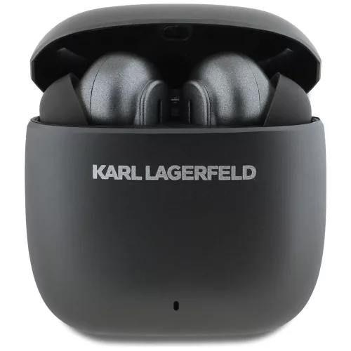 Karl Lagerfeld Metal Printed Logo TWS vezetéknélküli fülhallgató aktív zajszűréssel, ANC-ENC, fekete