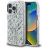 Karl Lagerfeld IML Karl Script Pattern iPhone 16 Pro Max hátlap tok kameravédelemmel, fehér