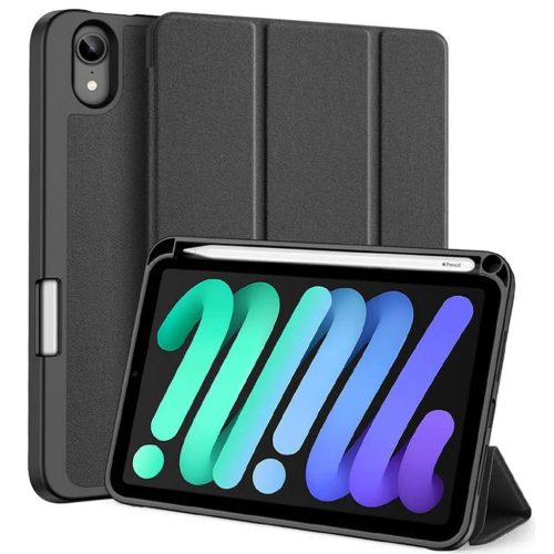 Dux Ducis Domo Apple iPad Mini 7 / 6 kihajtható tok pencil tartóval, fekete