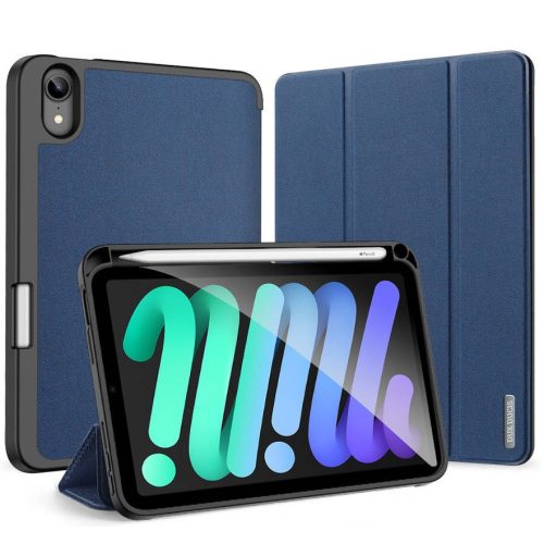Dux Ducis Domo Apple iPad Mini 7 / 6 kihajtható tok pencil tartóval, kék