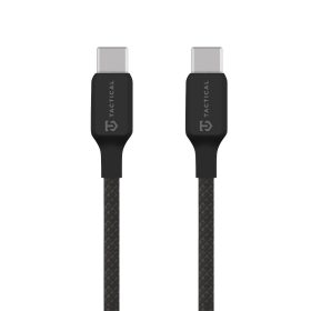   Tactical Stitch Thread USB-C-USB-C töltő- és adatkábel, szilikon, 0,3m, fekete