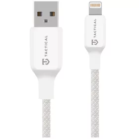   Tactical Stitch Thread USB-A-Lightning töltő- és adatkábel, szilikon, 0,3m, fehér