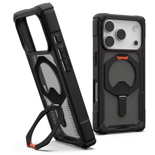 UAG Plasma XTE Apple iPhone 17 Pro hátlap tok kitámasztóval, MagSafe, black/pop orange