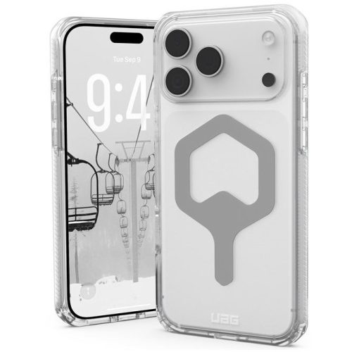 UAG Plyo Apple iPhone 17 Pro Max hátlap tok, MagSafe, ice/silver
