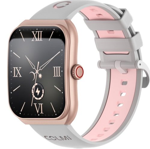 Colmi P86 okosóra AMOLED kijelzővel, pulzusméréssel, 1ATM vizállóssággal, rozéarany