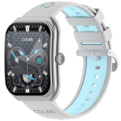 Colmi P86 okosóra AMOLED kijelzővel, pulzusméréssel, 1ATM vizállóssággal, ezüst