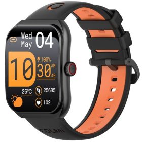   Colmi P86 okosóra AMOLED kijelzővel, pulzusméréssel, 1ATM vizállóssággal, fekete