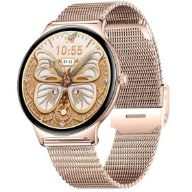   Colmi V89 okosóra AMOLED kijelzővel, pulzusméréssel, véroxigénméréssel, acél arany