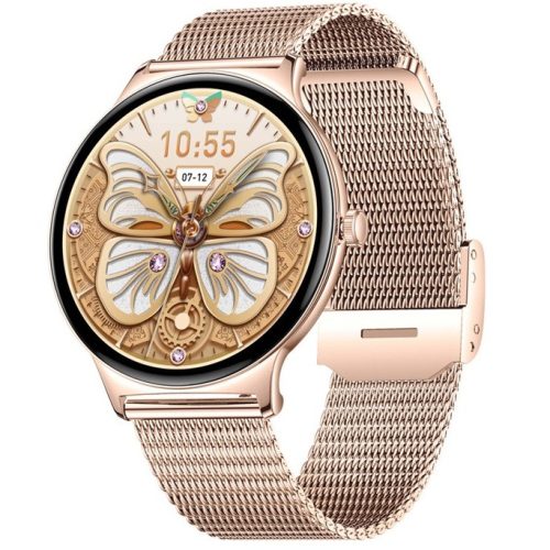 Colmi V89 okosóra AMOLED kijelzővel, pulzusméréssel, véroxigénméréssel, acél arany