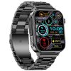 Colmi P80 okosóra pulzusméréssel, véroxigén / alvásméréssel, IP67, acél fekete