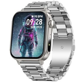   Colmi P80 okosóra pulzusméréssel, véroxigén / alvásméréssel, IP67, acél ezüst
