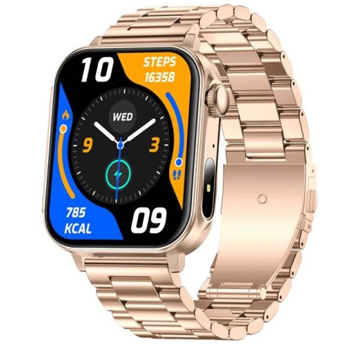 Colmi P80 okosóra pulzusméréssel, véroxigén / alvásméréssel, IP67, acél arany