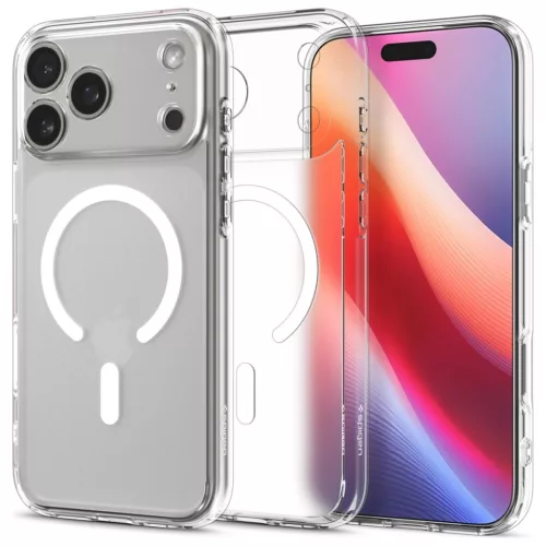 Spigen Ultra Hybrid Magfit Apple iPhone 17 Pro Max tok, MagSafe, Frost White, fehér 