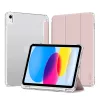Tech-Protect Sc Pen Hybrid Apple iPad 11 2025 / 10.9 2022 oldalra nyíló, kitámasztható mappa tok ceruza tartóval, rózsaszín