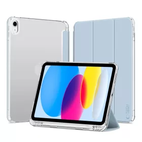   Tech-Protect Sc Pen Hybrid Apple iPad 11 2025 / 10.9 2022 oldalra nyíló, kitámasztható mappa tok ceruza tartóval, világoskék