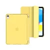 Tech-Protect Sc Pen Hybrid Apple iPad 11 2025 / 10.9 2022 oldalra nyíló, kitámasztható mappa tok ceruza tartóval, kristály sárga