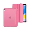 Tech-Protect Sc Pen Hybrid Apple iPad 11 2025 / 10.9 2022 oldalra nyíló, kitámasztható mappa tok ceruza tartóval, kristály magenta