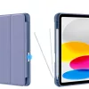 Tech-Protect Sc Pen Apple iPad 11 2025 / 10.9 2022 oldalra nyíló, kitámasztható mappa tok ceruza tartóval, kék