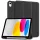 Tech-Protect Sc Pen Apple iPad 11 2025 / 10.9 2022 oldalra nyíló, kitámasztható mappa tok ceruza tartóval, fekete